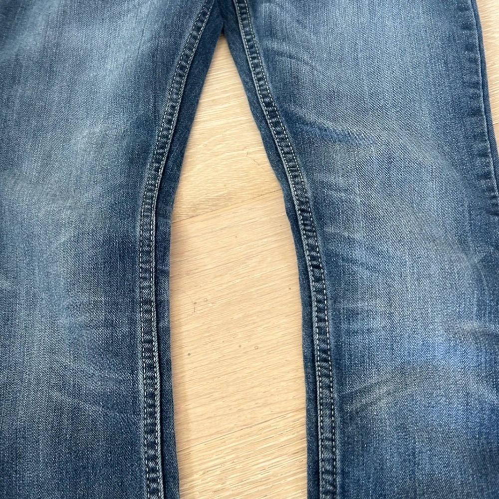 Levis Girls Skinny Jeans Medium Wash Blue Adjustable Waist Size 14 REG - Picture 4 of 10